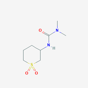 molecular formula C8H16N2O3S B6647520 3-(1,1-Dioxothian-3-yl)-1,1-dimethylurea 
