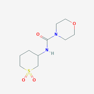 molecular formula C10H18N2O4S B6647539 N-(1,1-dioxothian-3-yl)morpholine-4-carboxamide 