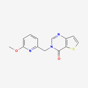 3-[(6-Methoxypyridin-2-yl)methyl]thieno[3,2-d]pyrimidin-4-one