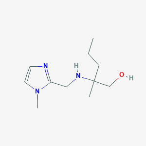 2-Methyl-2-[(1-methylimidazol-2-yl)methylamino]pentan-1-ol