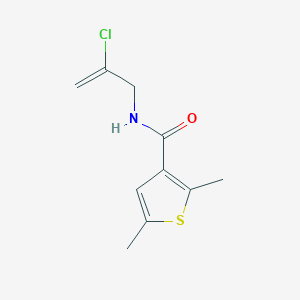 molecular formula C10H12ClNOS B6647571 N-(2-chloroprop-2-enyl)-2,5-dimethylthiophene-3-carboxamide 