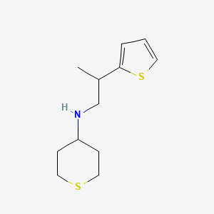 N-(2-thiophen-2-ylpropyl)thian-4-amine