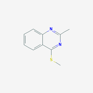 molecular formula C10H10N2S B6647614 2-Methyl-4-(methylsulfanyl)quinazoline 