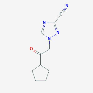 1-(2-Cyclopentyl-2-oxoethyl)-1,2,4-triazole-3-carbonitrile