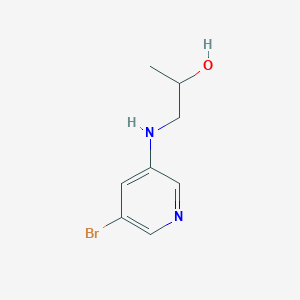 molecular formula C8H11BrN2O B6647659 1-[(5-Bromopyridin-3-yl)amino]propan-2-ol 