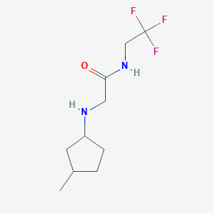 2-[(3-methylcyclopentyl)amino]-N-(2,2,2-trifluoroethyl)acetamide