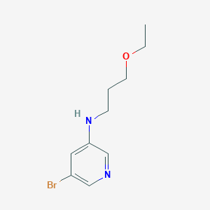 molecular formula C10H15BrN2O B6647695 5-bromo-N-(3-ethoxypropyl)pyridin-3-amine 