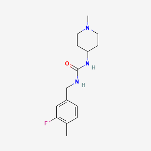 1-[(3-Fluoro-4-methylphenyl)methyl]-3-(1-methylpiperidin-4-yl)urea