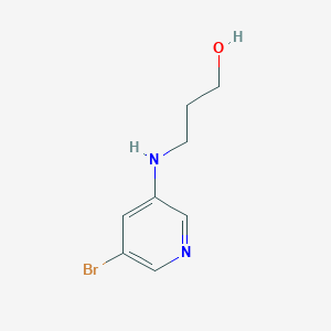 3-[(5-Bromopyridin-3-yl)amino]propan-1-ol
