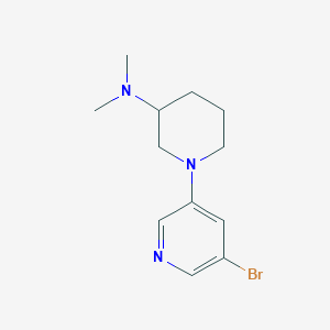 1-(5-bromopyridin-3-yl)-N,N-dimethylpiperidin-3-amine
