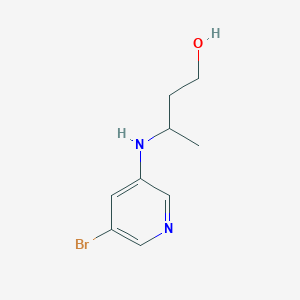 3-[(5-Bromopyridin-3-yl)amino]butan-1-ol