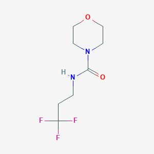 molecular formula C8H13F3N2O2 B6647785 N-(3,3,3-trifluoropropyl)morpholine-4-carboxamide 