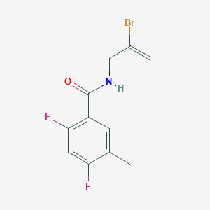 N-(2-bromoprop-2-enyl)-2,4-difluoro-5-methylbenzamide