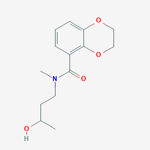 N-(3-hydroxybutyl)-N-methyl-2,3-dihydro-1,4-benzodioxine-5-carboxamide