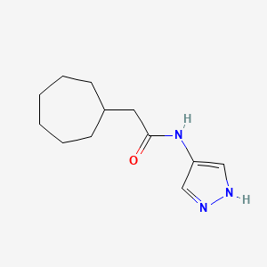 2-cycloheptyl-N-(1H-pyrazol-4-yl)acetamide