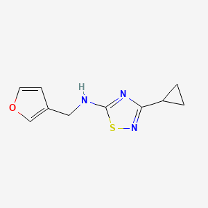 3-cyclopropyl-N-(furan-3-ylmethyl)-1,2,4-thiadiazol-5-amine