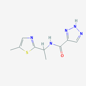 N-[1-(5-methyl-1,3-thiazol-2-yl)ethyl]-2H-triazole-4-carboxamide