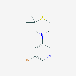 4-(5-Bromopyridin-3-yl)-2,2-dimethylthiomorpholine