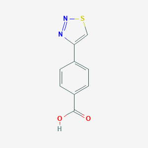 molecular formula C9H6N2O2S B066479 4-(1,2,3-Thiadiazol-4-yl)benzoic acid CAS No. 187999-31-1