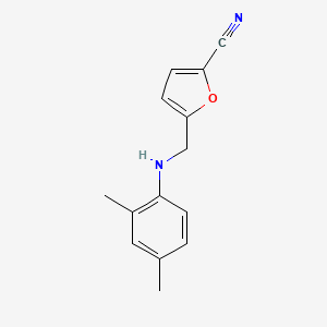 5-[(2,4-Dimethylanilino)methyl]furan-2-carbonitrile