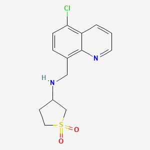 N-[(5-chloroquinolin-8-yl)methyl]-1,1-dioxothiolan-3-amine