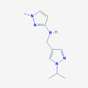 1-methyl-N-{[1-(propan-2-yl)-1H-pyrazol-4-yl]methyl}-1H-pyrazol-3-amine