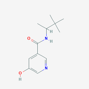 N-(3,3-dimethylbutan-2-yl)-5-hydroxypyridine-3-carboxamide