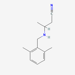 3-[(2,6-Dimethylphenyl)methylamino]butanenitrile