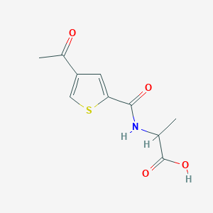 molecular formula C10H11NO4S B6648088 2-[(4-Acetylthiophene-2-carbonyl)amino]propanoic acid 