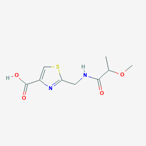 2-[(2-Methoxypropanoylamino)methyl]-1,3-thiazole-4-carboxylic acid