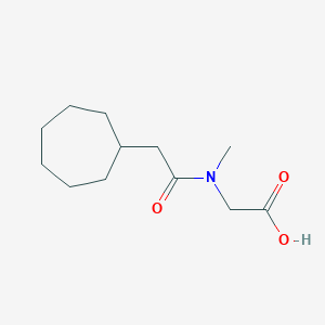 2-[(2-Cycloheptylacetyl)-methylamino]acetic acid