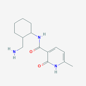 molecular formula C14H21N3O2 B6648162 N-[2-(aminomethyl)cyclohexyl]-6-methyl-2-oxo-1H-pyridine-3-carboxamide 