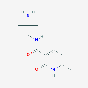 molecular formula C11H17N3O2 B6648168 N-(2-amino-2-methylpropyl)-6-methyl-2-oxo-1H-pyridine-3-carboxamide 