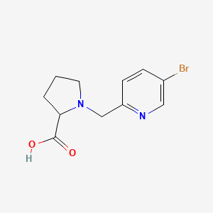 1-[(5-Bromopyridin-2-yl)methyl]pyrrolidine-2-carboxylic acid