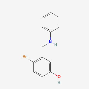 3-(Anilinomethyl)-4-bromophenol