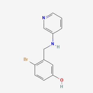 4-Bromo-3-[(pyridin-3-ylamino)methyl]phenol