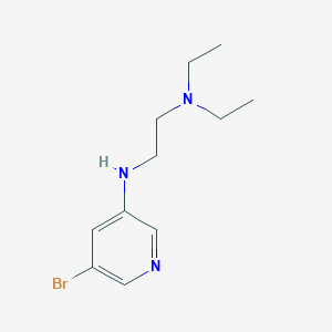 molecular formula C11H18BrN3 B6648233 N-(5-bromopyridin-3-yl)-N',N'-diethylethane-1,2-diamine 