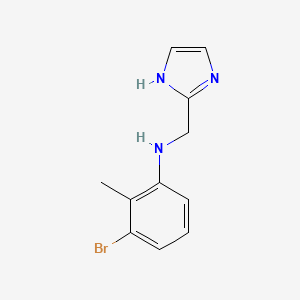 3-bromo-N-(1H-imidazol-2-ylmethyl)-2-methylaniline