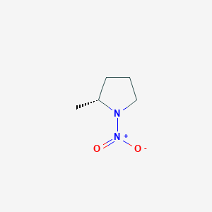 molecular formula C5H10N2O2 B066486 (2R)-2-Methyl-1-nitropyrrolidine CAS No. 183474-66-0