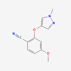 4-Methoxy-2-((1-methyl-1H-pyrazol-4-yl)oxy)benzonitrile