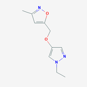 5-[(1-Ethylpyrazol-4-yl)oxymethyl]-3-methyl-1,2-oxazole