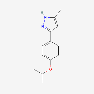 5-methyl-3-(4-propan-2-yloxyphenyl)-1H-pyrazole