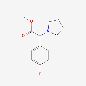 Methyl 2-(4-fluorophenyl)-2-pyrrolidin-1-ylacetate