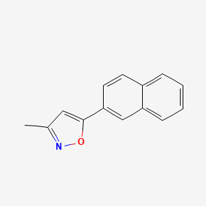 3-Methyl-5-naphthalen-2-yl-1,2-oxazole