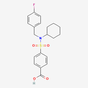 4-(N-Cyclohexyl-N-(4-fluorobenzyl)sulfamoyl)benzoic acid