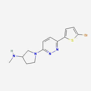 1-[6-(5-bromothiophen-2-yl)pyridazin-3-yl]-N-methylpyrrolidin-3-amine