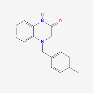 4-[(4-Methylphenyl)methyl]-1,2,3,4-tetrahydroquinoxalin-2-one