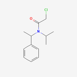 2-chloro-N-(1-phenylethyl)-N-propan-2-ylacetamide