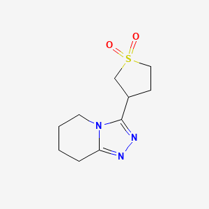 3-(5,6,7,8-Tetrahydro-[1,2,4]triazolo[4,3-a]pyridin-3-yl)thiolane 1,1-dioxide