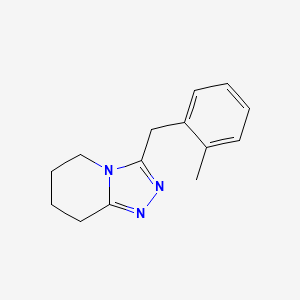 3-[(2-Methylphenyl)methyl]-5,6,7,8-tetrahydro-[1,2,4]triazolo[4,3-a]pyridine